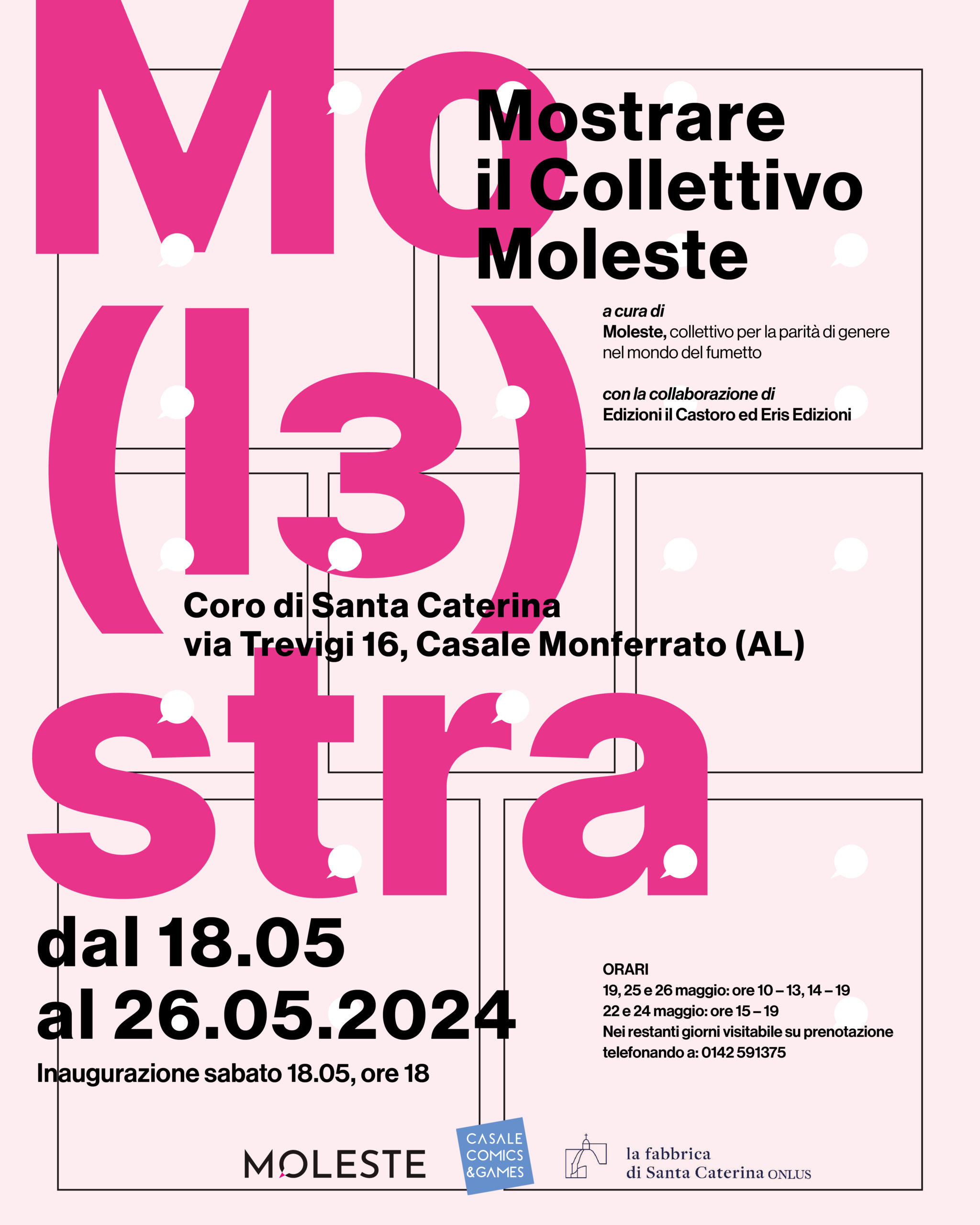 Three exhibitions in the most beautiful places of Casale Monferrato for CasaleComics